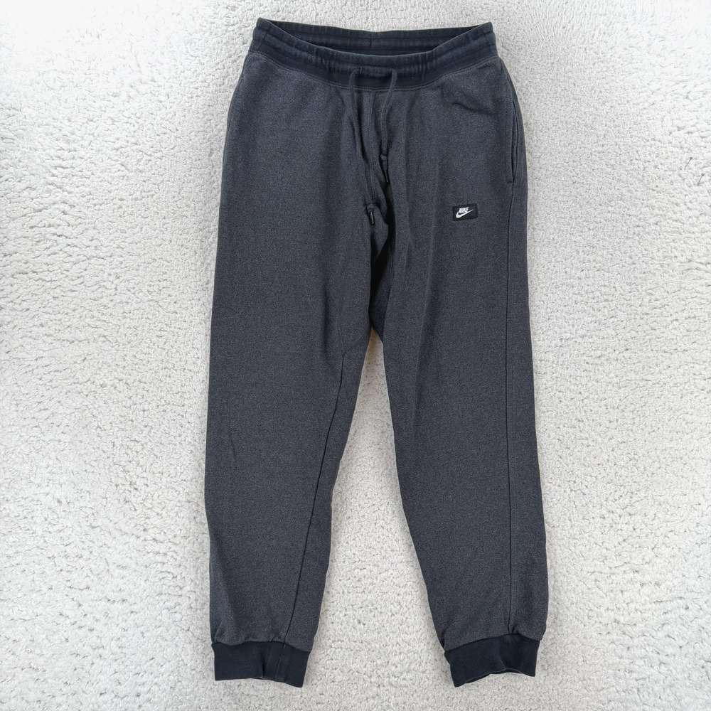 Nike Mens Medium Gray French Terry Jogger Sweatpants 678568-U60 Elastic Waist
